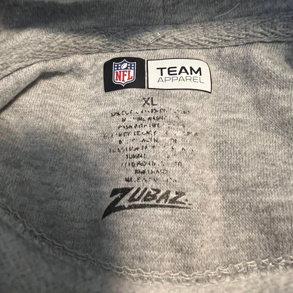 Dallas Cowboys NFL Crest Emblem Pullover Hoodie Heather Gray Men's Size XL - Picture 2 of 4